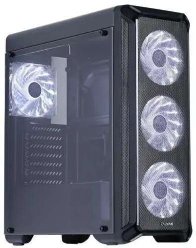 Корпус ATX Zalman i3, Midi-Tower, без БП,  черный [i3 black]
